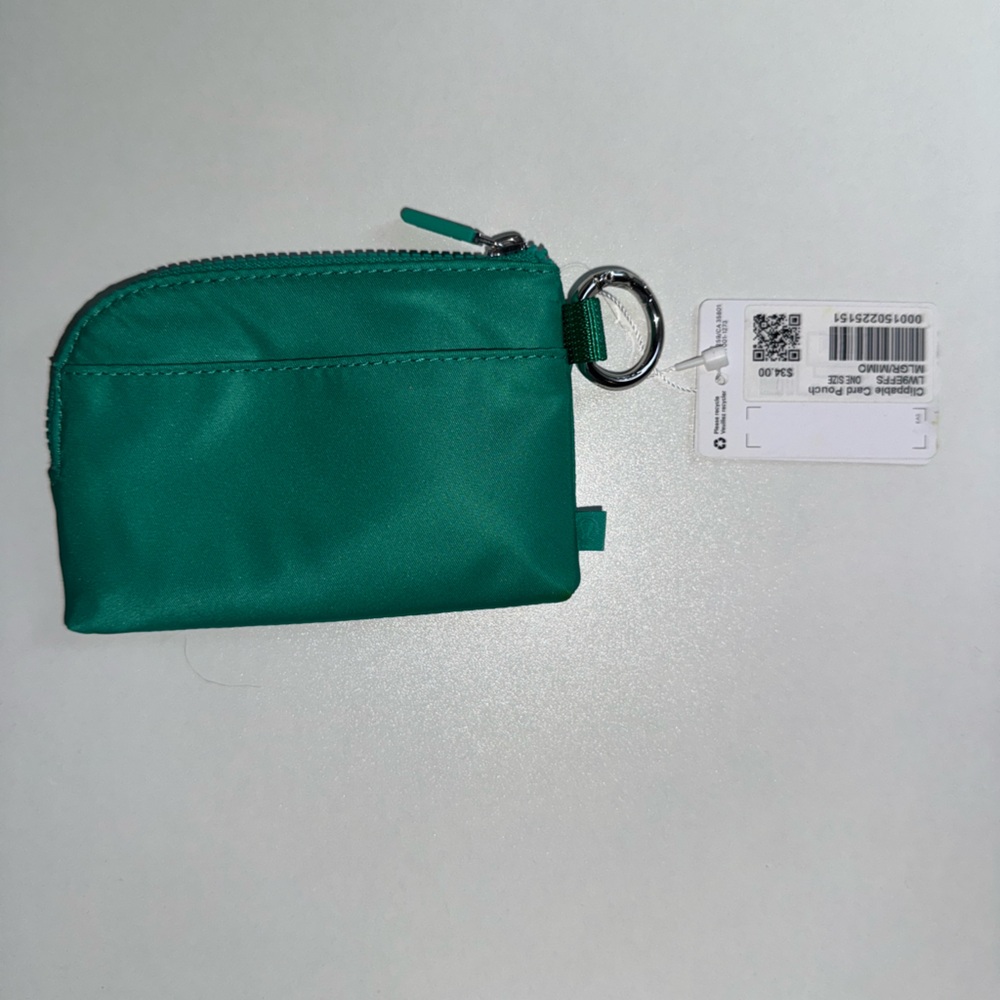 Lululemon Clippable Card Pouch in Maldives Green/Mint Moment - Picture 2 of 2
